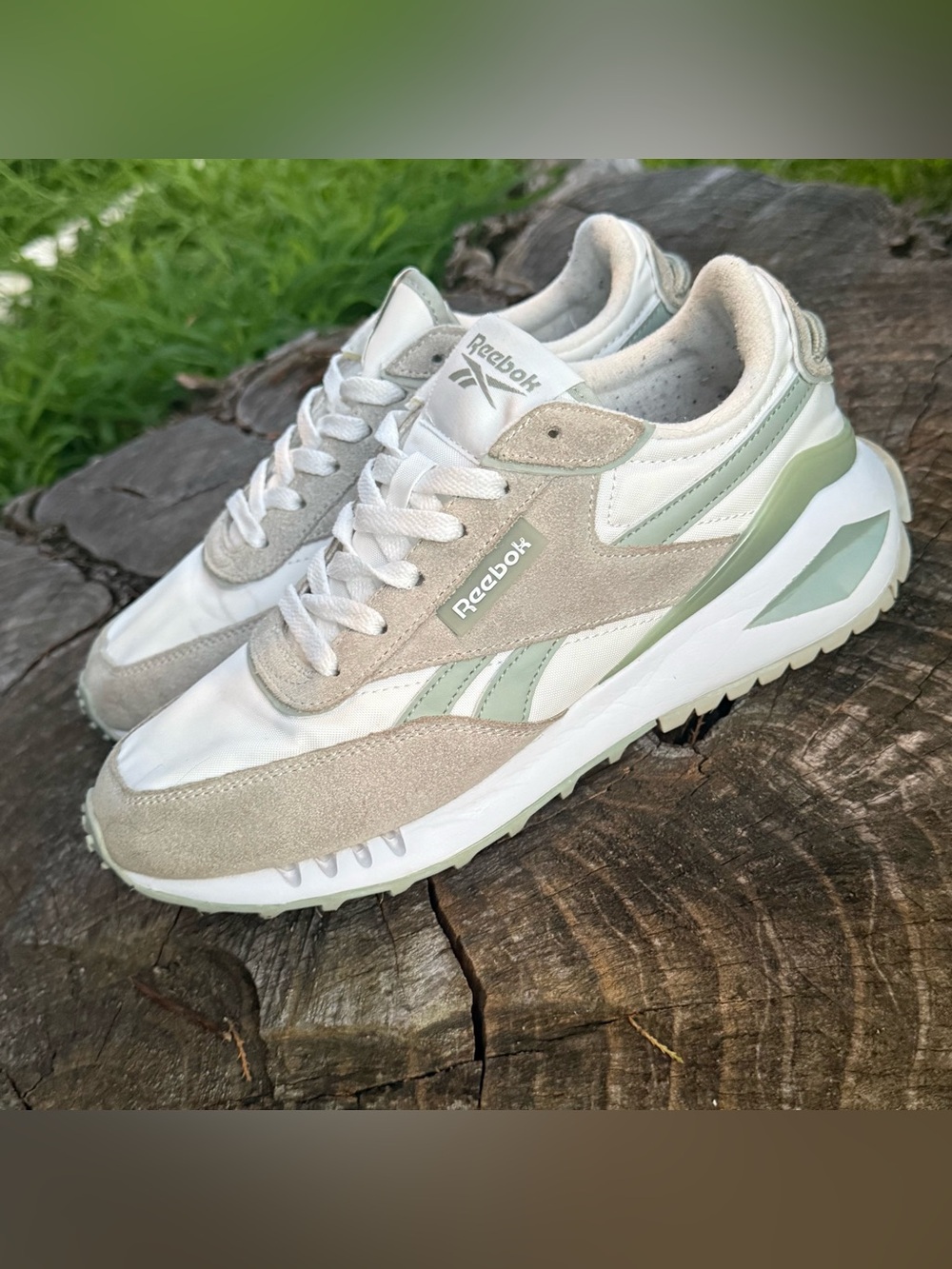 Reebok Shoes Womens 8.5 Forte Racer Athletic Running Sneakers White Multicolor